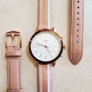 Fossil Q Neely rose gold hybrid smartwatch